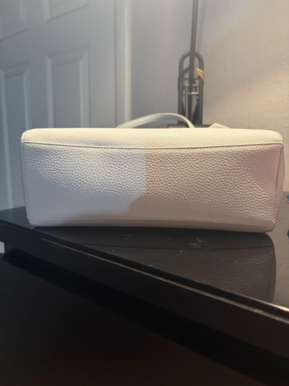 New Kate Spade Parker Pebbled Leather Satchel Avalon Mist - Picture 5 of 6